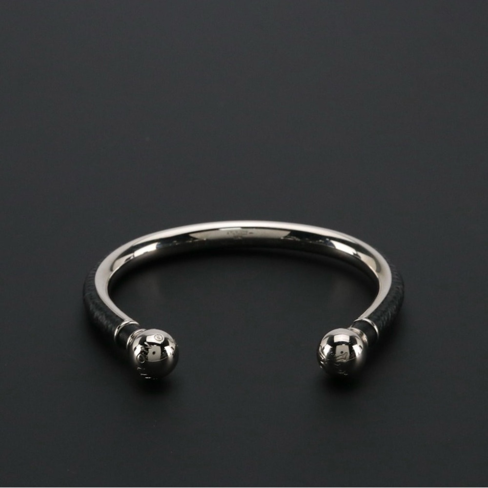 Louis Vuitton Monogram Eclipse Cuff Bracelet - image 2